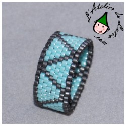 Bague Triangles Turquoise...